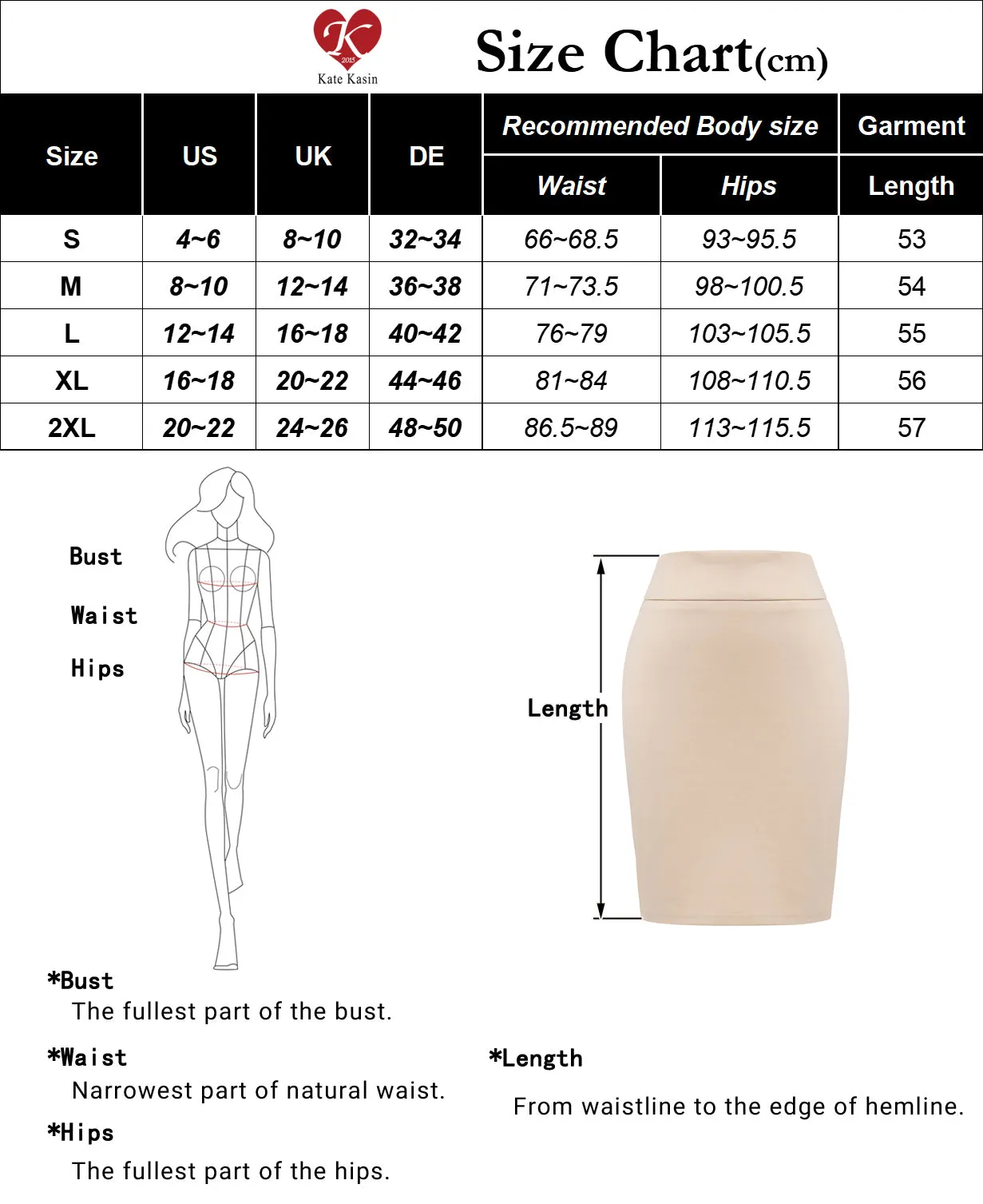 Women Back Slit Pencil Skirt OL High Waist Above Knee Bodycon Skirt