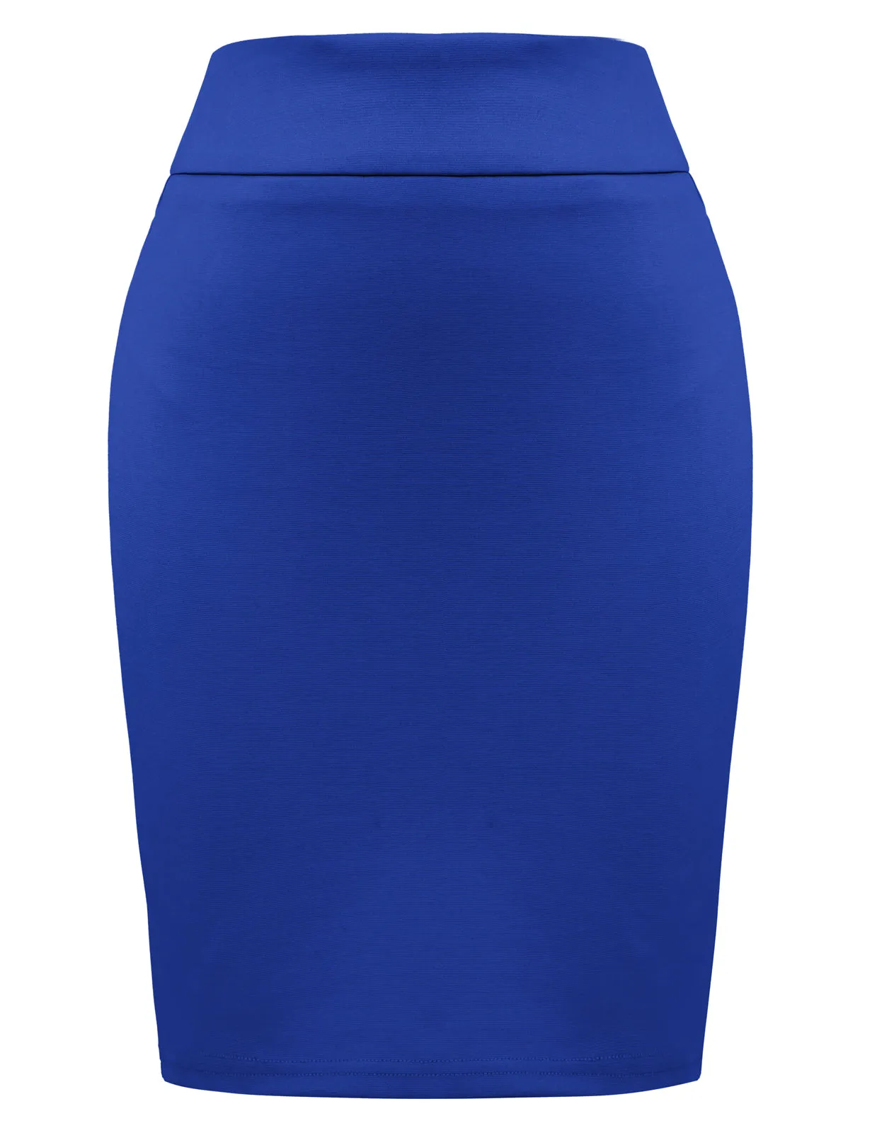 Women Back Slit Pencil Skirt OL High Waist Above Knee Bodycon Skirt