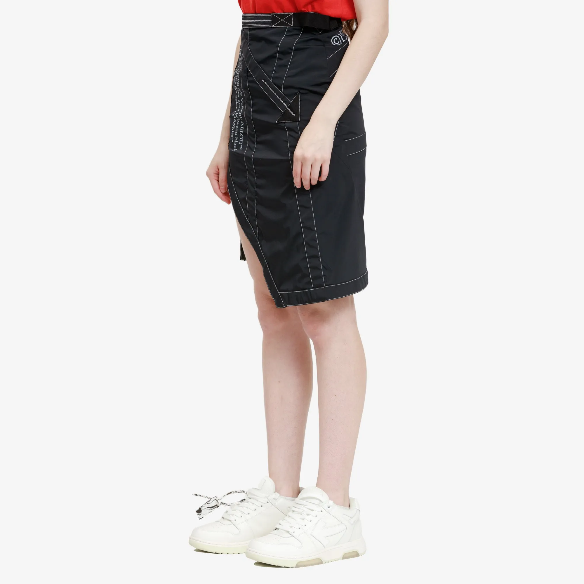 Womens Nylon Parachute Skirt