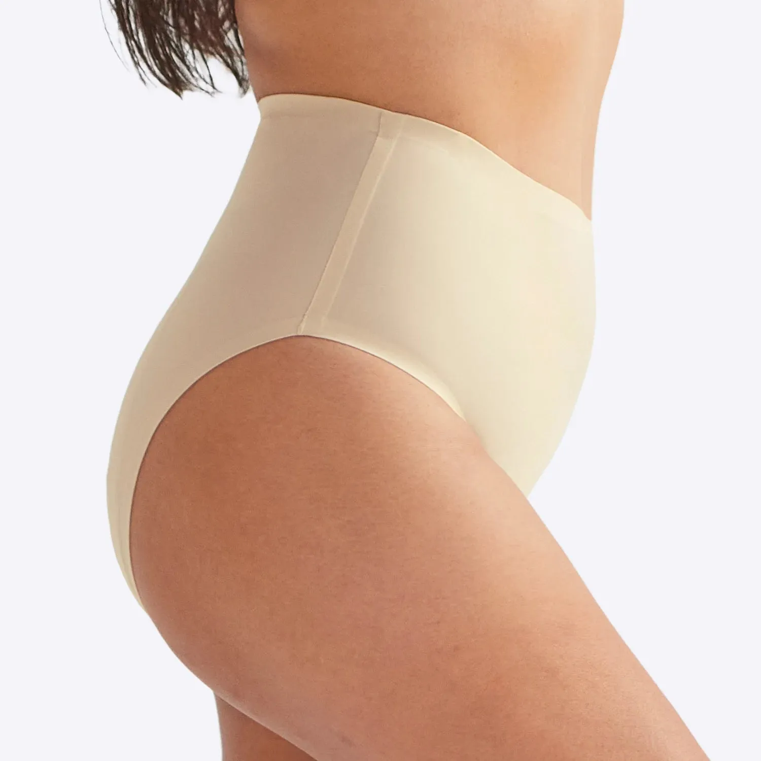 WUKA Drytech™ Midi Brief - For Light Leaks - Light Nude