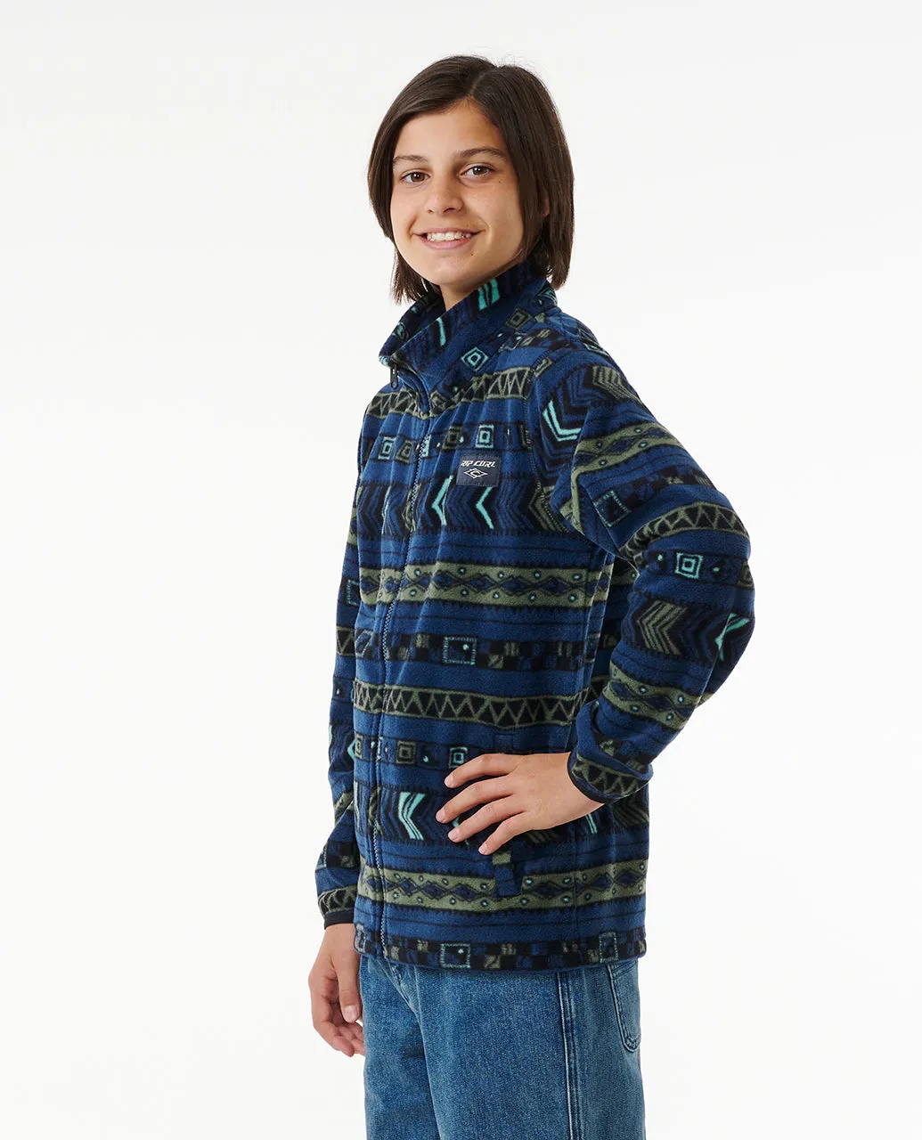 YOUTH FUN TIMES POLAR FLEECE - WASHED NAVY (AGES 12, 14 & 16)